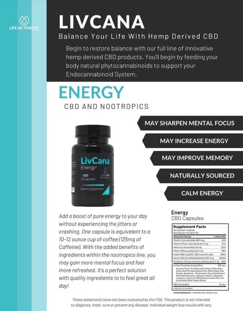 LivCana CBD Energy Capsules